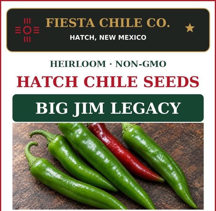 Big Jim Legacy Hatch Chile Seeds seed packet