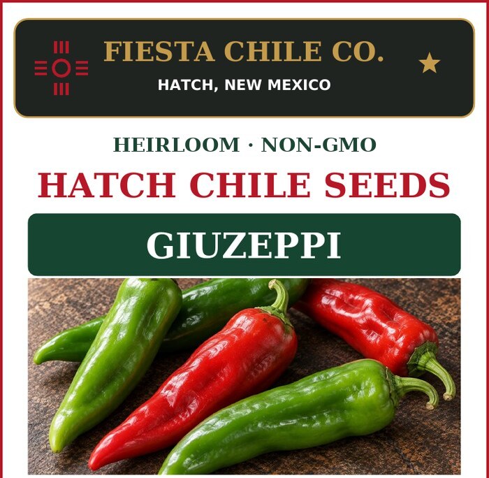 Giuzeppi Hatch Chile Seeds seed packet