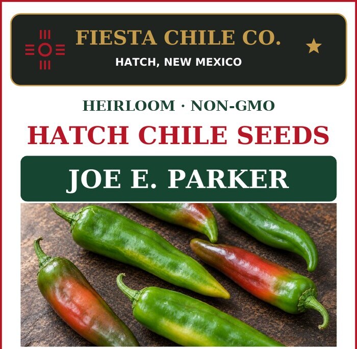 Joe E. Parker Hatch chile seed packet