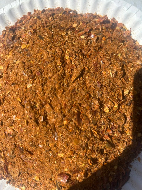Close-up of Hatch New Mexico red chile powder